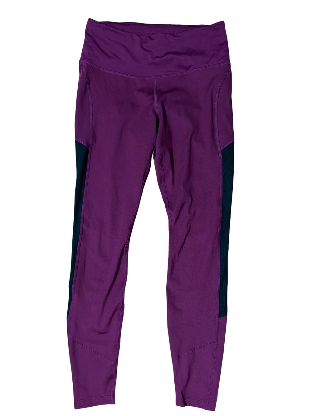 Nike Purple Black Side Panel Leggings